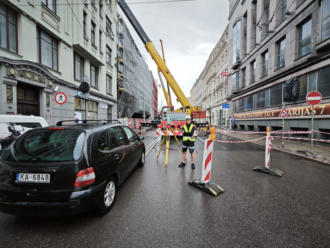 NOVIRA PLAZA, Marijas iela 2, Rīgā – ģeodēziskie darbi būvobjektā